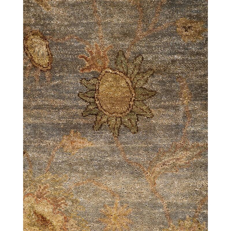 Oushak One-of-a-Kind Handmade Area Rug, Gray - 7' 10" x 10' 1"