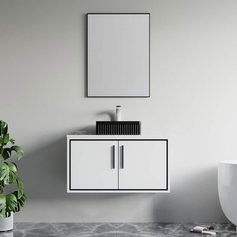 Dowell Fluted Ceramic Vessel Sink