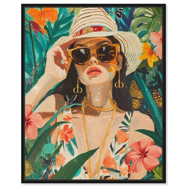 In The Tropical Shade Canvas Tropical Abstract Wall Art by Art