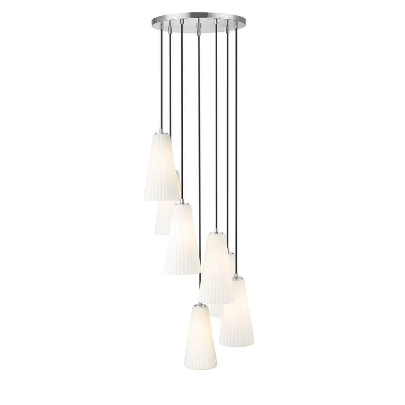 Z-Lite 3043P7-7R Farrell 7 Light 18" Wide Chandelier