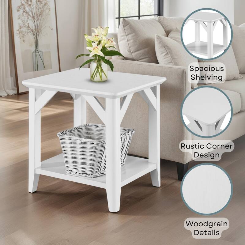 Convenience Concepts Winston End Table with Shelf
