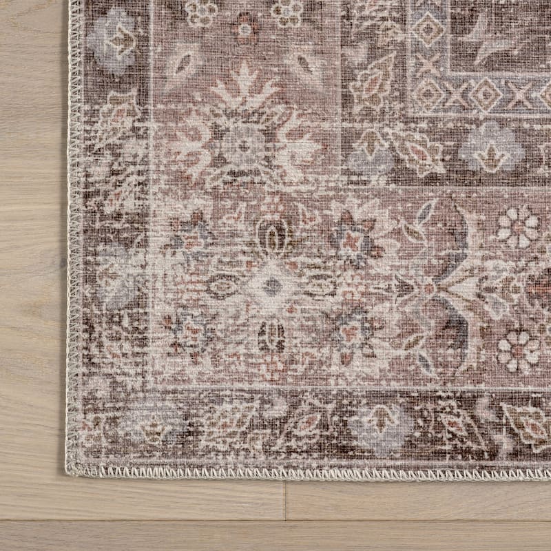 Nuloom Analeia SplashGuard Machine Washable Area Rug