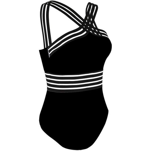 Shop Hilor Women S One Piece Swimwear Front Crossover Swimsuits