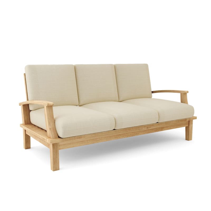 Brianna Deep Seating Sofa with Cushion - Linen Antique Beige