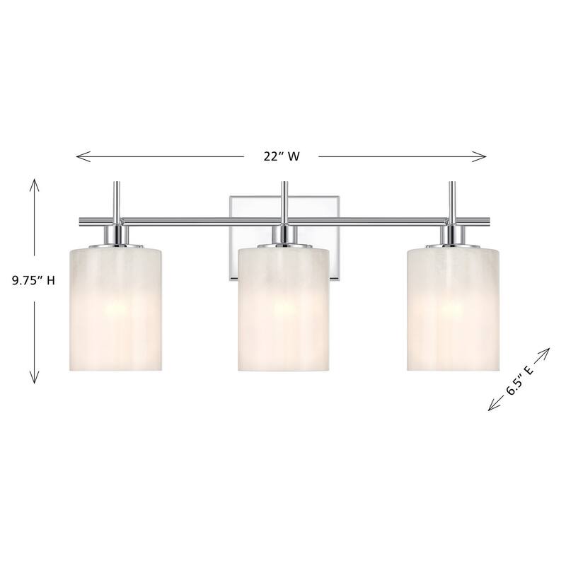 3-Light Bathroom Vanity Light By Trade Winds