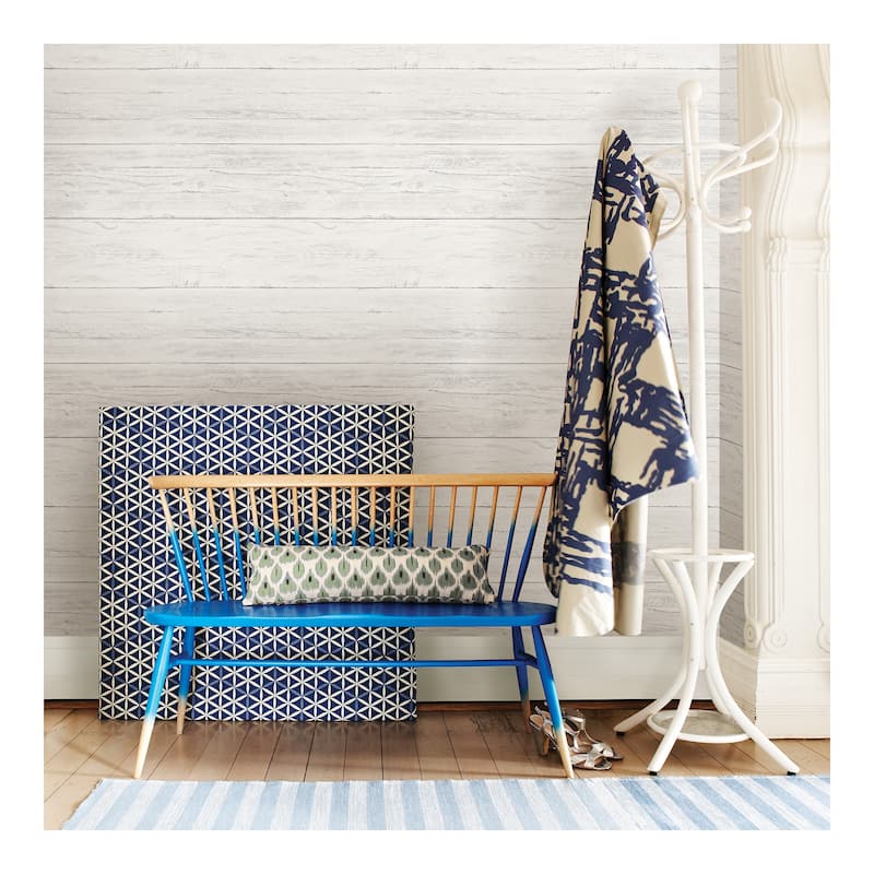 NuWallpaper Shiplap Peel & Stick Wallpaper - 216in x 20.5in x 0.025in