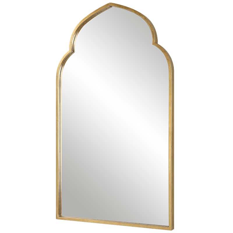 Porch & Den Arabesque Iron Frame Wall Mirror - 38 x 22 x 1.25