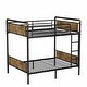 preview thumbnail 11 of 12, Twin XL Bunk Bed, Convertible, 15.9" Rails