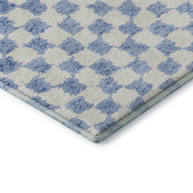 Premium Washable Super Soft Casual Checkered Mayfield Rug
