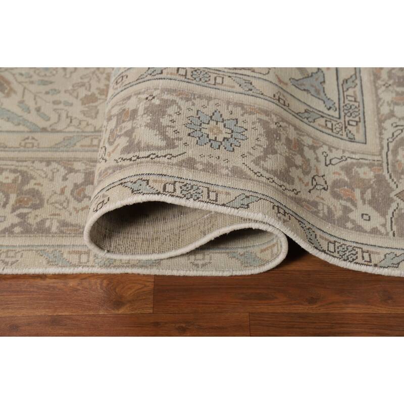 Tabriz Persian Area Rug Hand-Knotted Traditional Wool Carpet - 6'5"x 9'1"