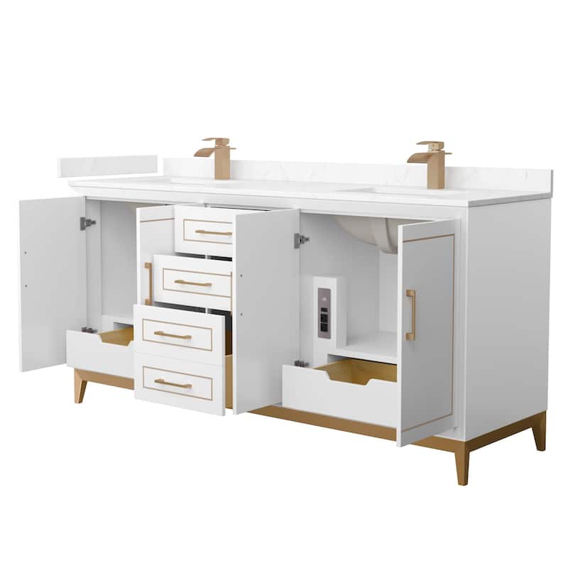 Wyndham Collection WCH515172D-VCA-UNSMXX Marlena 72" Free Standing