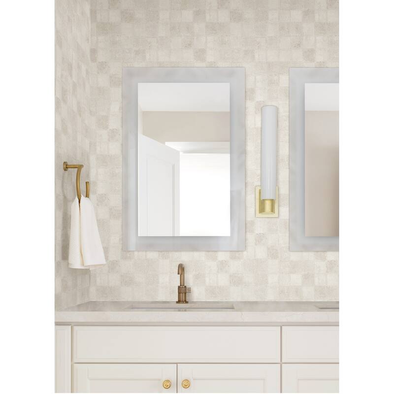 A-Street Prints Varak White Checkerboard Wallpaper