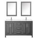 preview thumbnail 52 of 71, Daria 60 Inch Double Vanity, Cultured Marble Top, Medicine Cabinets