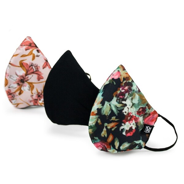BADGLEY MISCHKA Floral Reusable Face Mask Collection (3-Piece/6-Piece). Opens flyout.