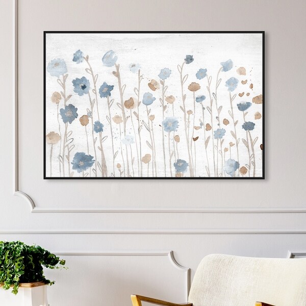Shop Oliver Gal 'Beautiful Growth Light Blue' Floral and Botanical Wall