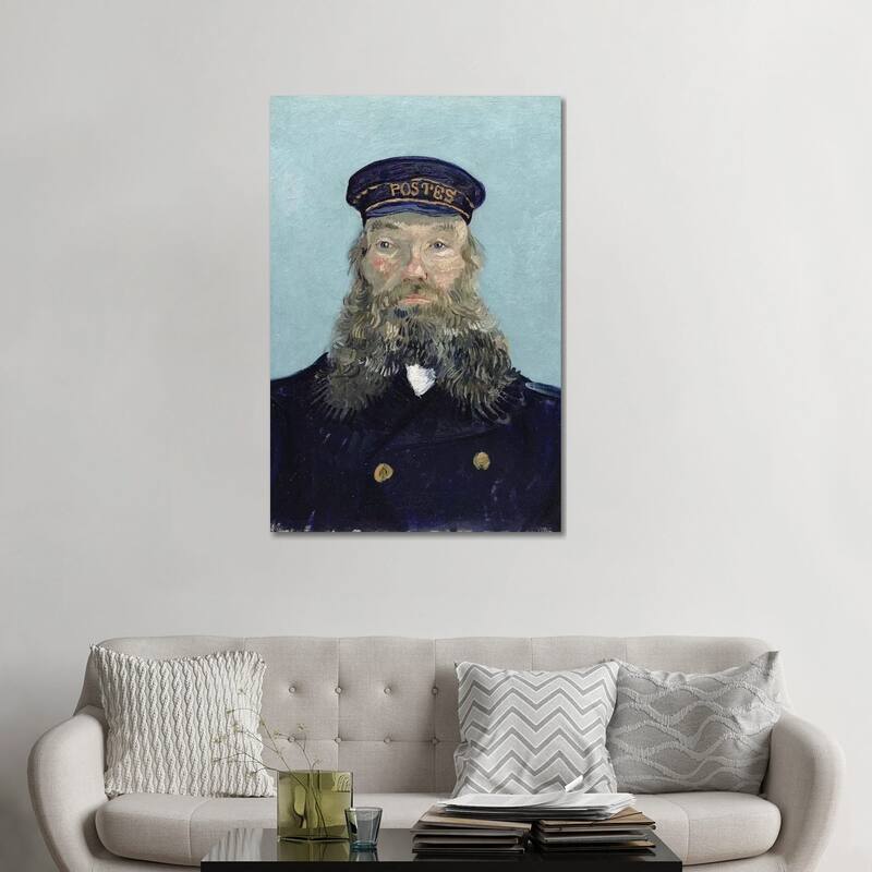 iCanvas "Portrait of Postman Roulin, 1888" by Vincent van Gogh Canvas Print - 48x32x1.5