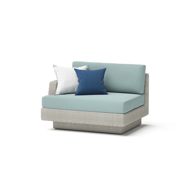 Portofino Comfort 5 Piece Sunbrella Outdoor Patio Sectional Seating Set