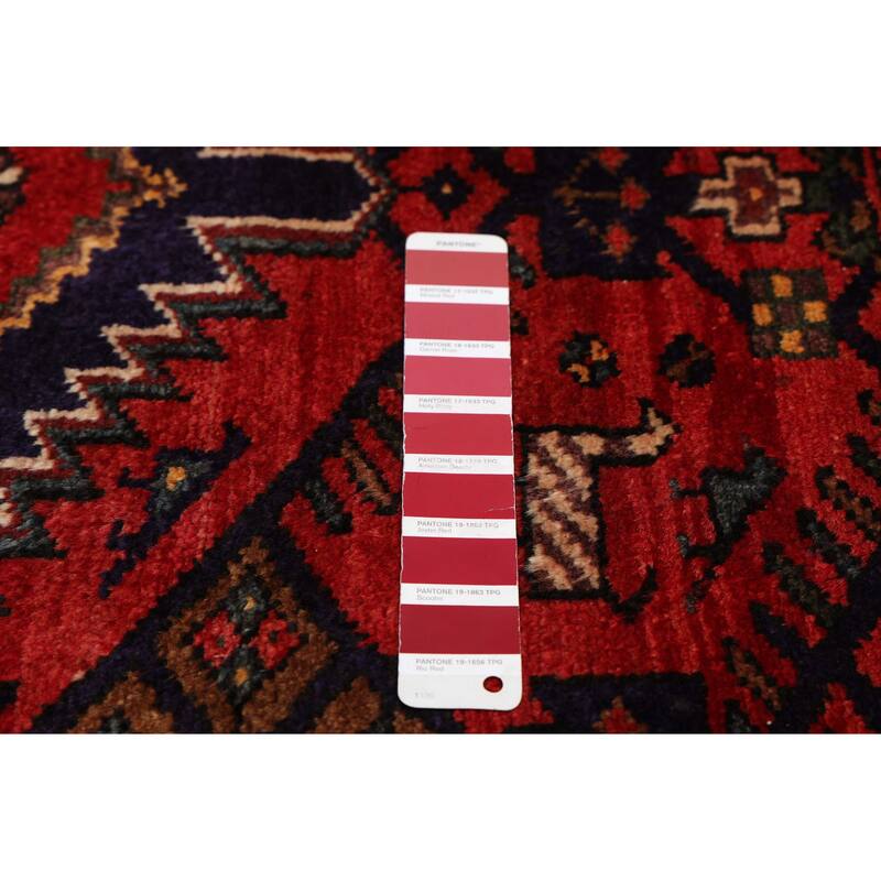 ECARPETGALLERY Hand-knotted Anadol Red Wool Rug - 4'1 x 7'1