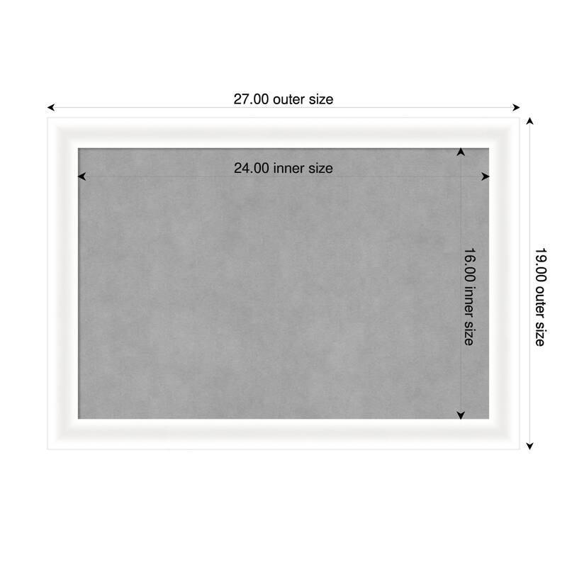 Amanti Art Oliver Black Narrow Framed - 27 x 19 in - Oliver White Narrow