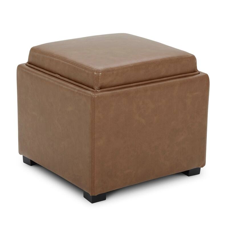 Spruce & Spring Ethan Storage Stool Ottoman