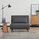 preview thumbnail 79 of 150, Tustin Upholstered Convertible Lounge/ Sleeper Chair Dark Gray - Twin