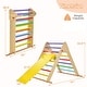 preview thumbnail 3 of 7, Gymax 3-In-1 Wooden Folding Climber Set w/Reversible Ramp Height