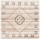 preview thumbnail 10 of 10, SAFAVIEH Handmade Ebony Sisko Contemporary Wool Rug 6' Square - Gold/Beige - Square