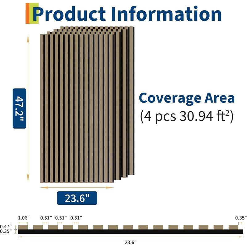 3D Fluted Wood Slat Acoustic Panels