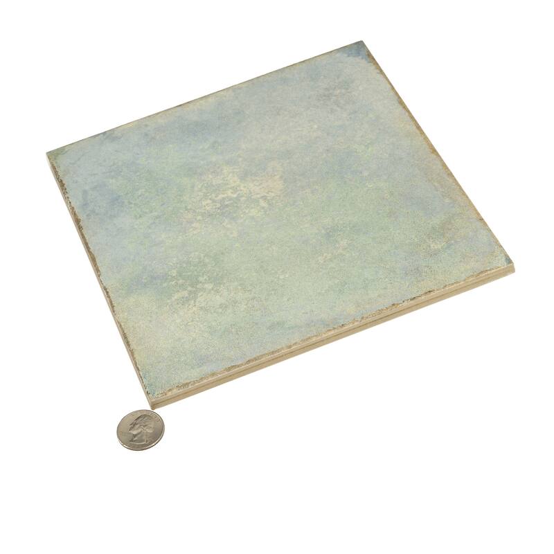 Faenza 8x8 Dusty Sage Green Porcelain Square Wall and Floor Tile (6.46 sq ft/case) - 15 Pack