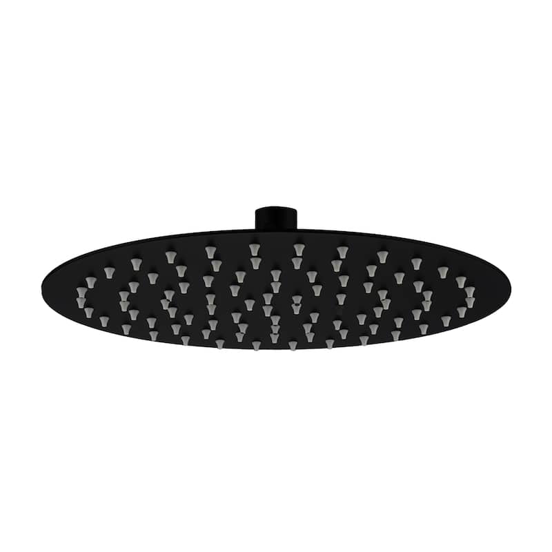 1-Spray Pattern with 2.5 GPM Round Ceiling Mount Rain Fixed Shower Head