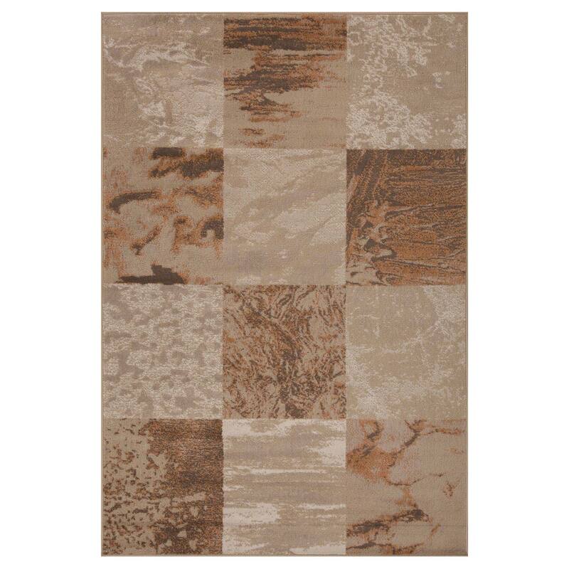 Patchwork Modern Eclectic Color Block Indoor Area Rug by Superior