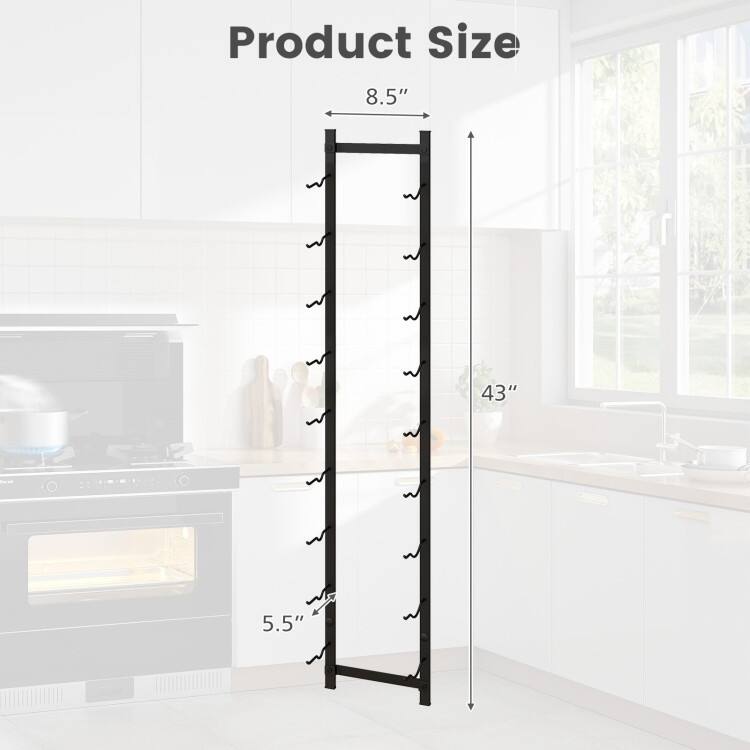 Bottle Rustproof Wall-Mounted Wine Rack