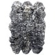 preview thumbnail 191 of 201, SAFAVIEH Handmade Natural Sheepskin Leanca 3.4-inch Thick Rug 5'5" x 7'7" - Ivory/Dark Charcoal - Rectangle