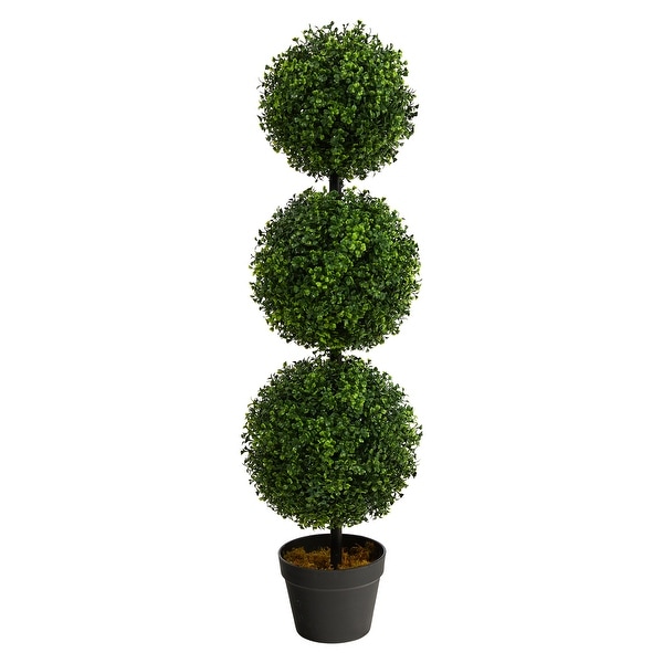 3' Boxwood Triple Ball Artificial Topiary UV - 6". Opens flyout.