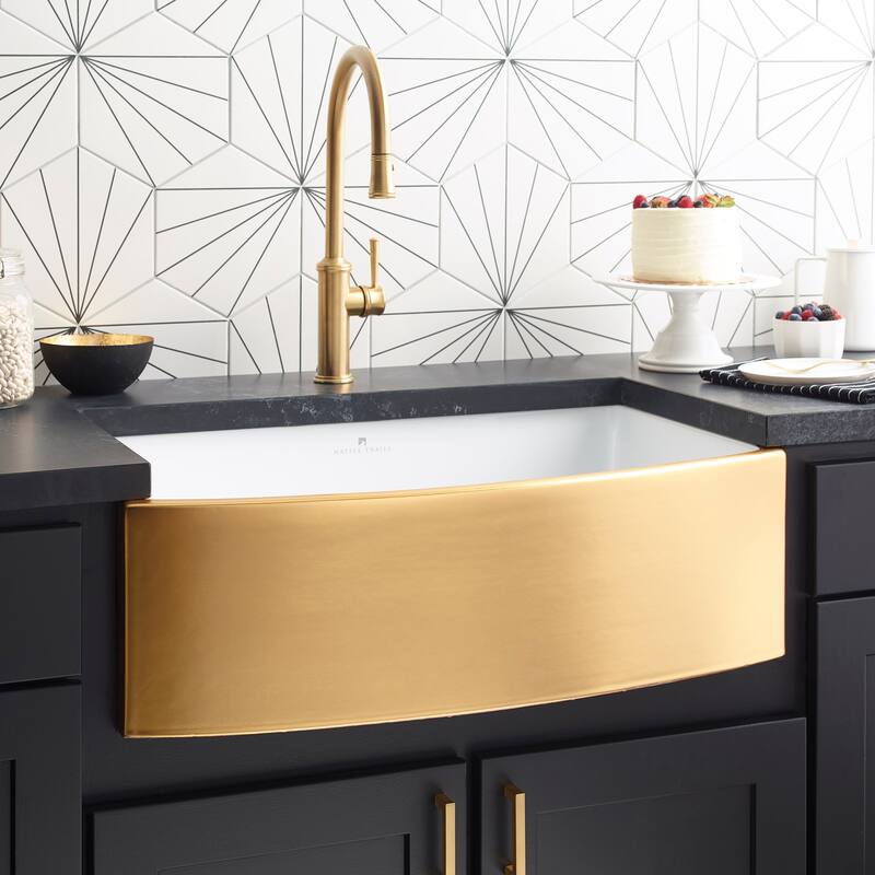 Native Trails PMK3320 Precious Metals Rendezvous 33" Farmhouse Single - 24K Matte Gold