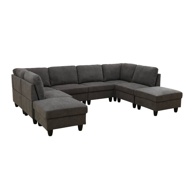 Convertible Modular Sofa Bed with Ergonomic Recline and Space-Saving Design