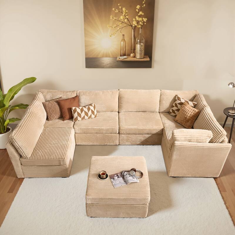 OVIOS Cloud-Like L-Shaped Sofa