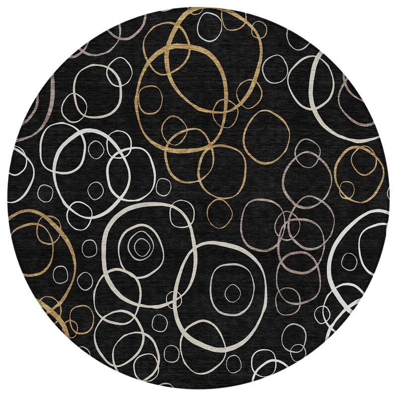 Machine Washable Indoor/ Outdoor Contemporary Nexus Chantille Rug