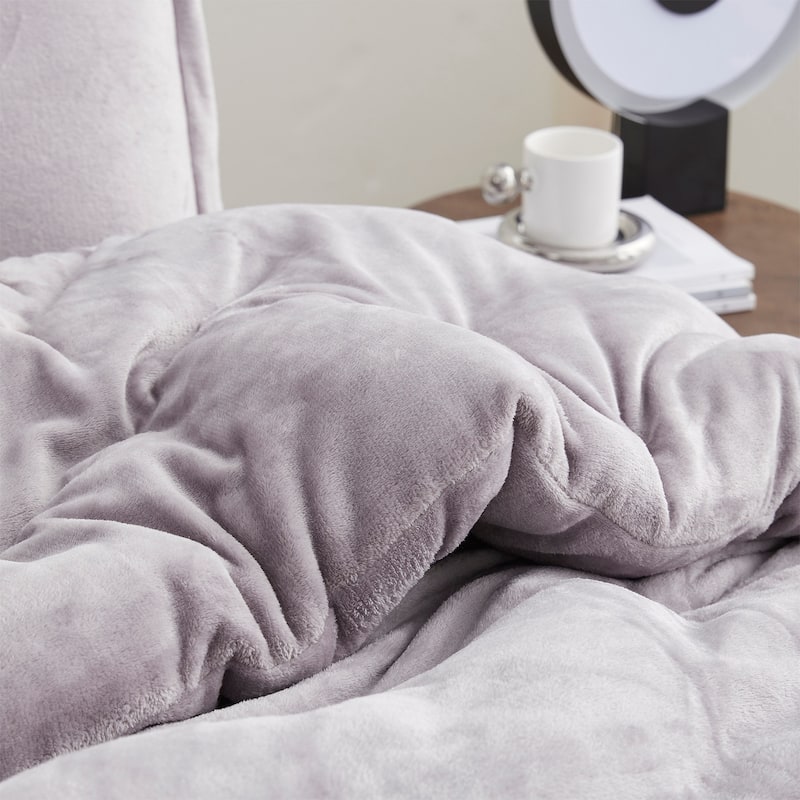 Thicker Than Thick® - Coma Inducer® Oversized Comforter Set - Standard Plush Filling - Opal Gray