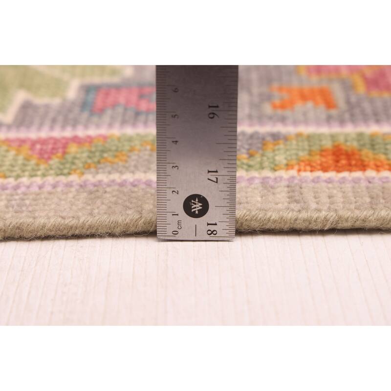 ECARPETGALLERY Hand-knotted Modern Oushak Grey Wool Rug - 8'2 x 9'10