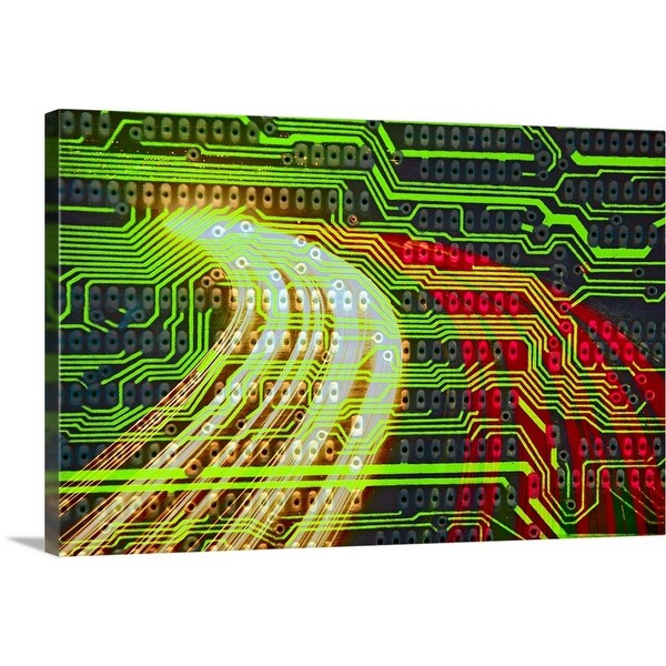 "Circuitry and traffic" Canvas Wall Art