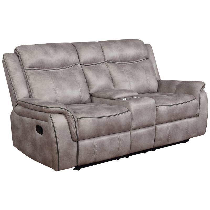 Valhalla Upholstered Motion Loveseat with Console