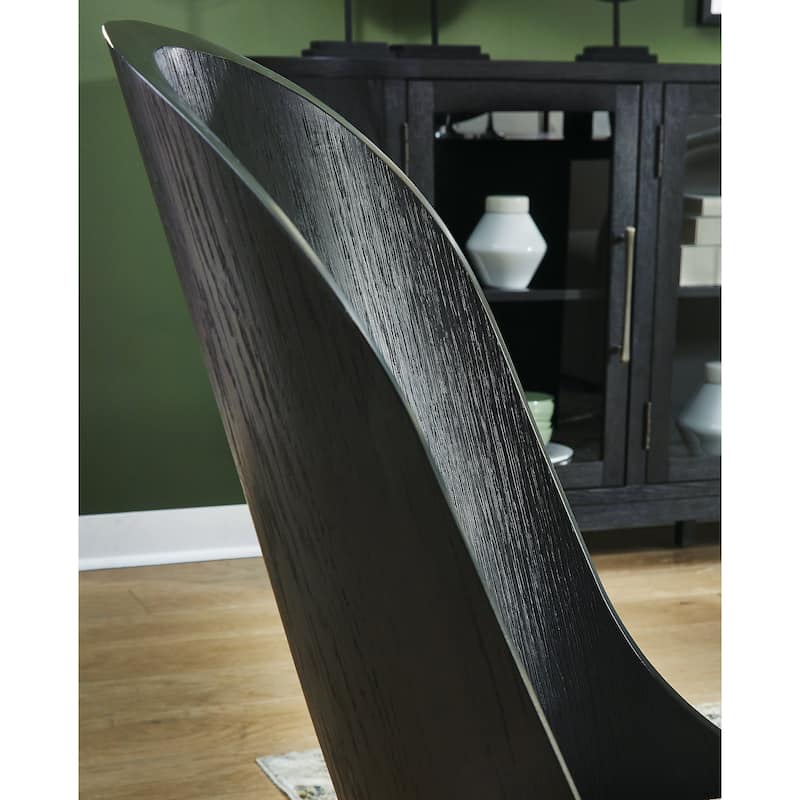 Signature Design by Ashley Rowanbeck Black/Gray Single Dining Chair - 20" W x 23.5" D x 34.5" H