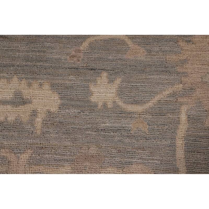 Vegetable Dye Oushak Area Rug Hand-Knotted Wool Carpet - 8'3" x 9'8"