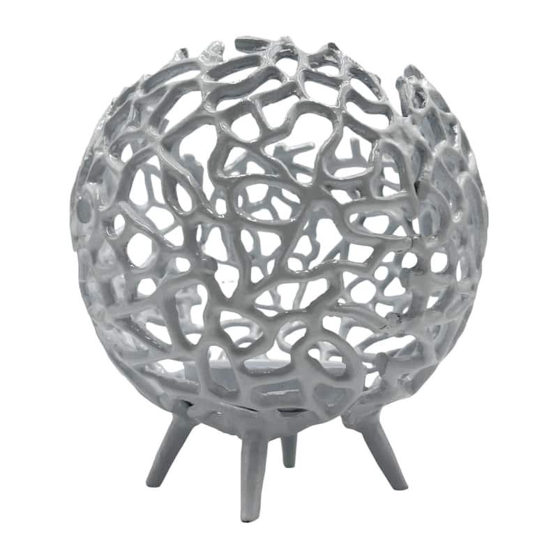 Decorative Handmade Aluminum Round Votive Candle holder Set of 2