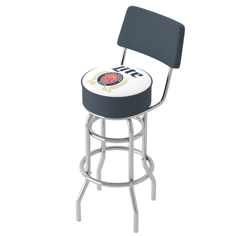 Trademark global miller lite swivel bar stool store