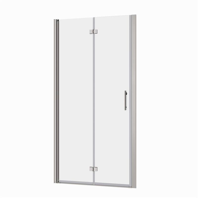 Adjustment Universal Pivot Glass Shower Door with 1/4" Tempered Glass