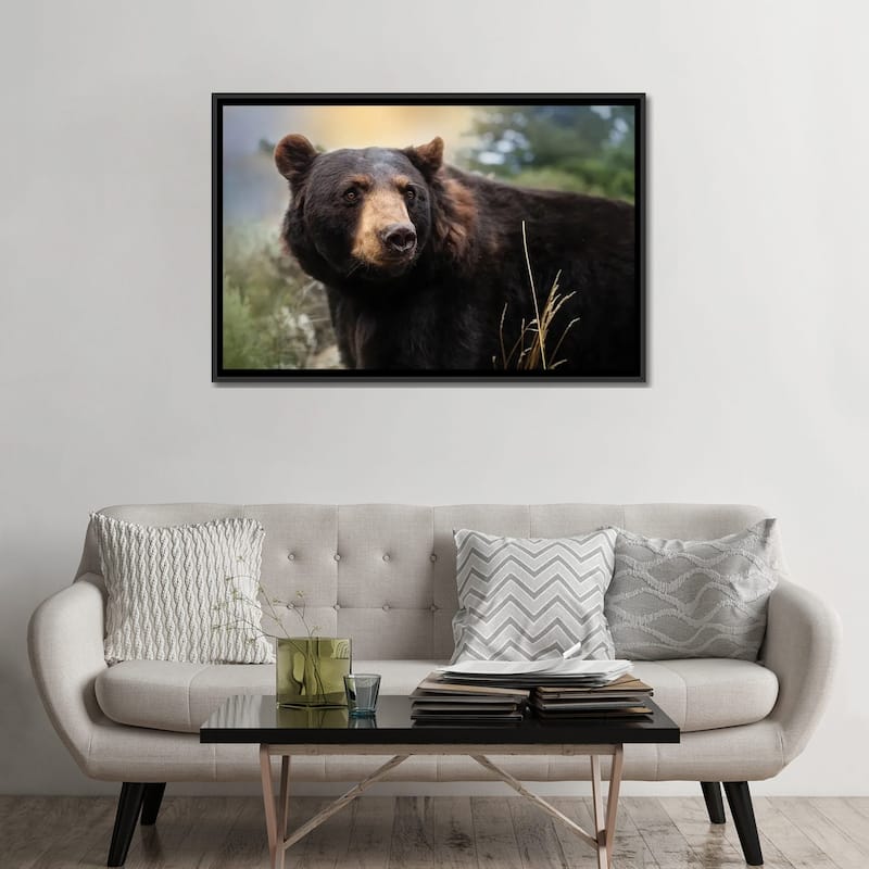 iCanvas "Montana Black Bear" by Patsy Weingart Framed