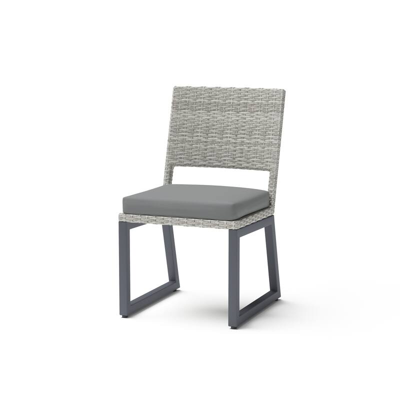Milo Gray 9 Piece Sunbrella Outdoor Patio Dining Set
