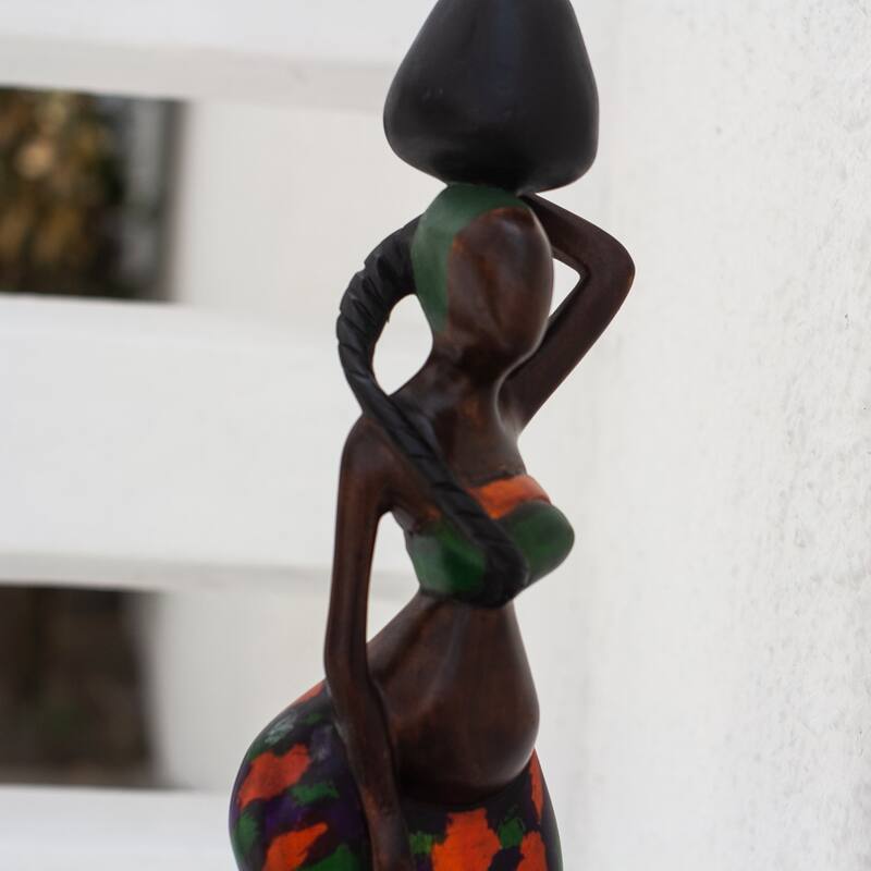 Novica Handmade Ohemaa Iii Wood Sculpture